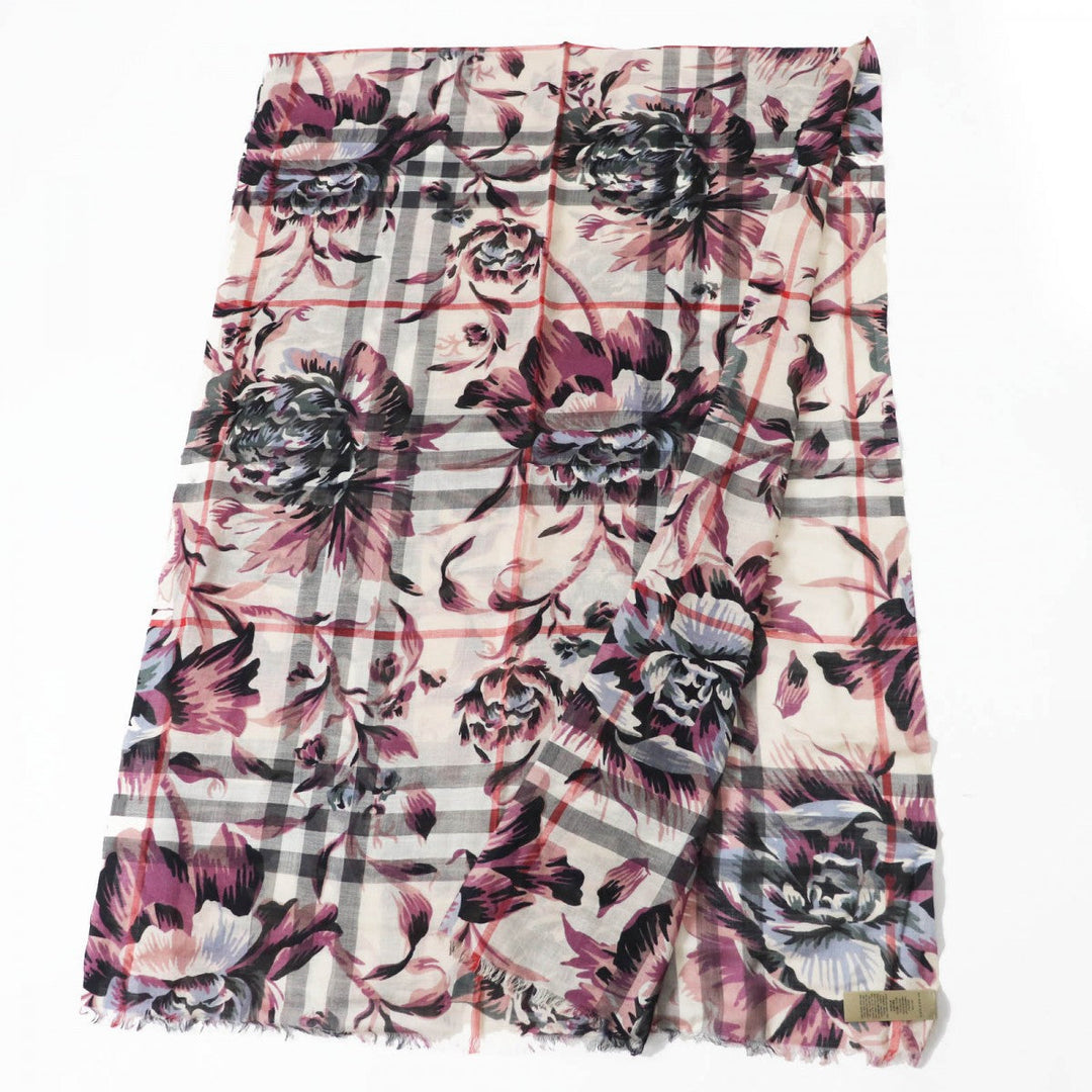 BURBERRY Stall 4043946 Main: 51% wool, Main: 49% silk Stone Ash Rose Women Used Authentic
