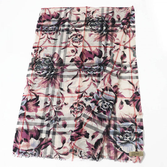 BURBERRY Stall 4043946 Main: 51% wool, Main: 49% silk Stone Ash Rose Women Used Authentic