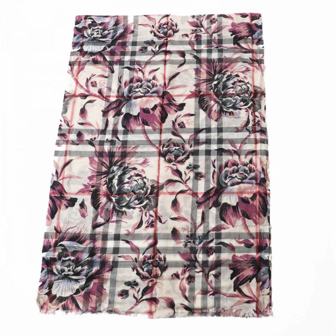 BURBERRY Stall 4043946 Main: 51% wool, Main: 49% silk Stone Ash Rose Women Used Authentic