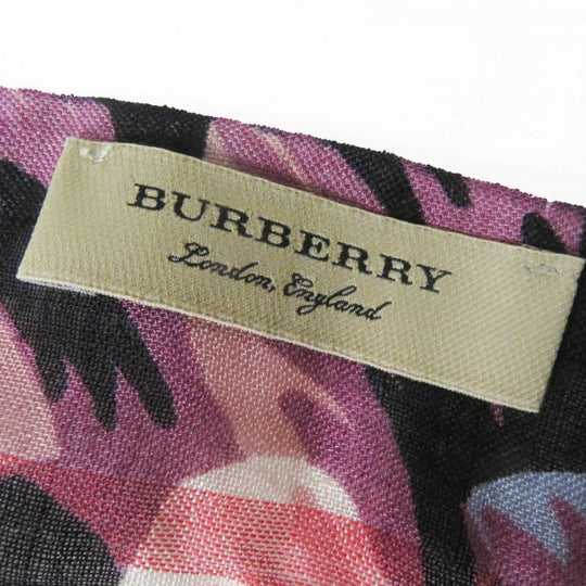 BURBERRY Stall 4043946 Main: 51% wool, Main: 49% silk Stone Ash Rose Women Used Authentic