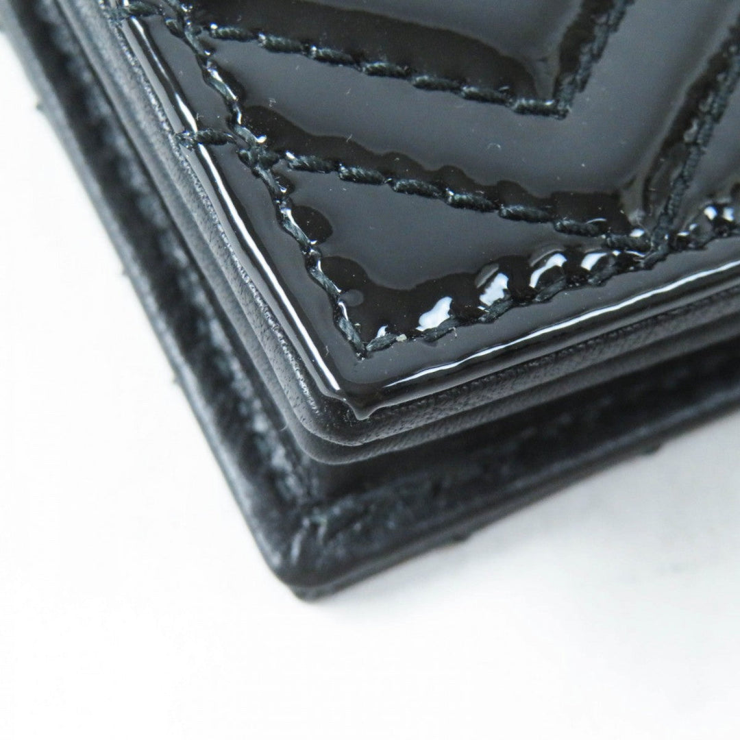 GUCCI Bifold Wallet 466492 Main: Patent leather black Women Used Authentic