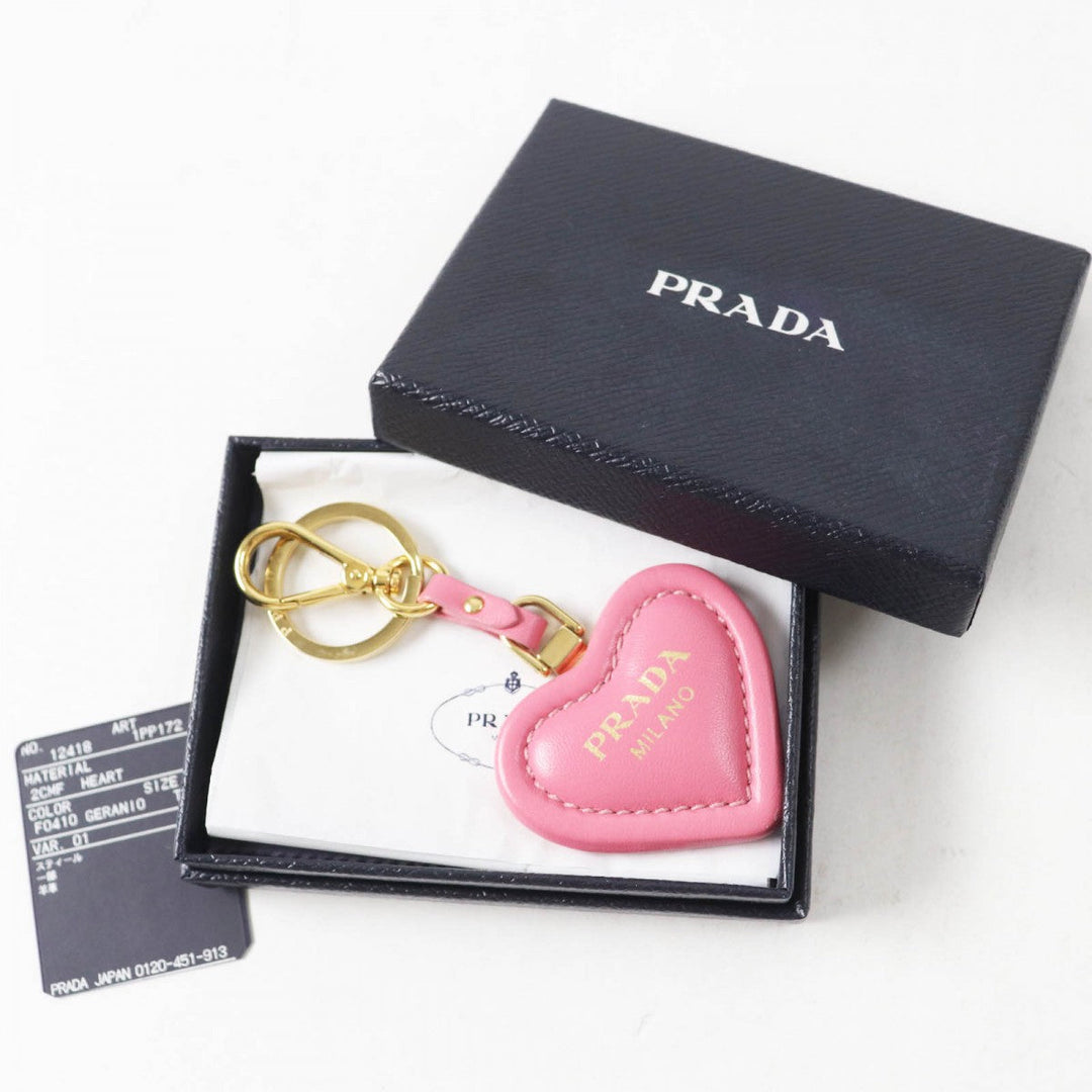 PRADA charm 1PP172 Sheep leather pink