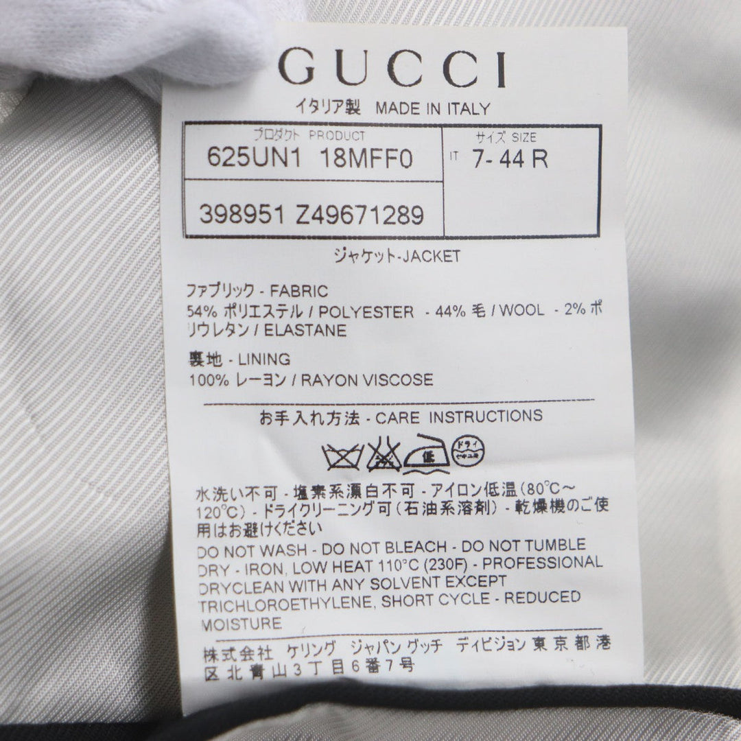 GUCCI tailored jacket 398951 polyester black 44
