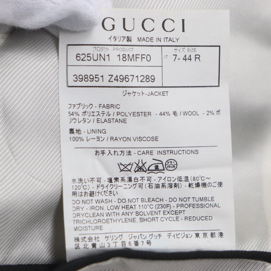 GUCCI tailored jacket 398951 polyester black 44