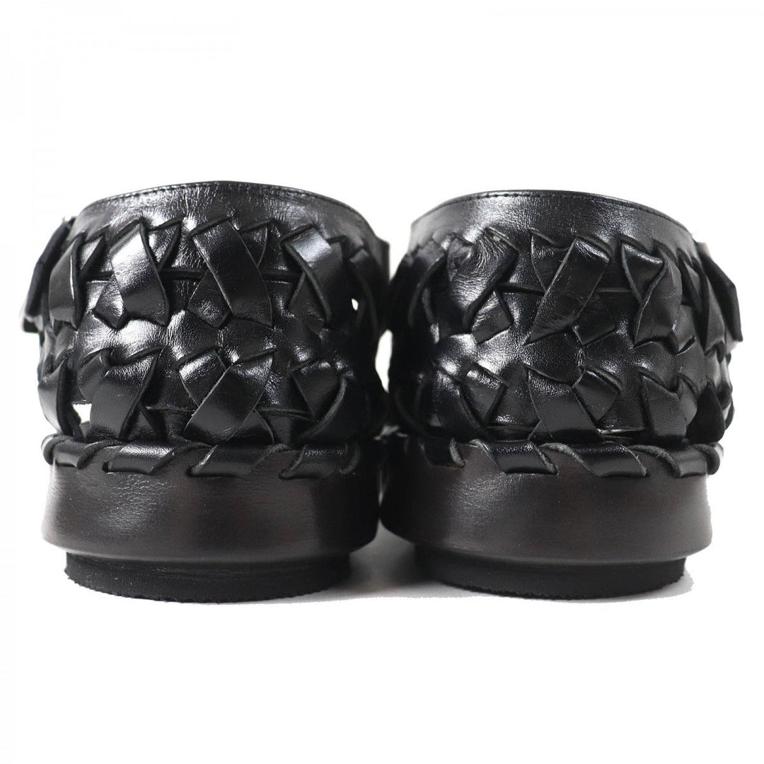 JIL SANDER Sandals J15WP0045 Calf leather black Woven Leather Flat Sandal 38
