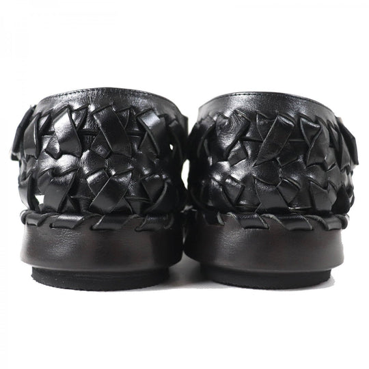 JIL SANDER Sandals J15WP0045 Calf leather black Woven Leather Flat Sandal 38