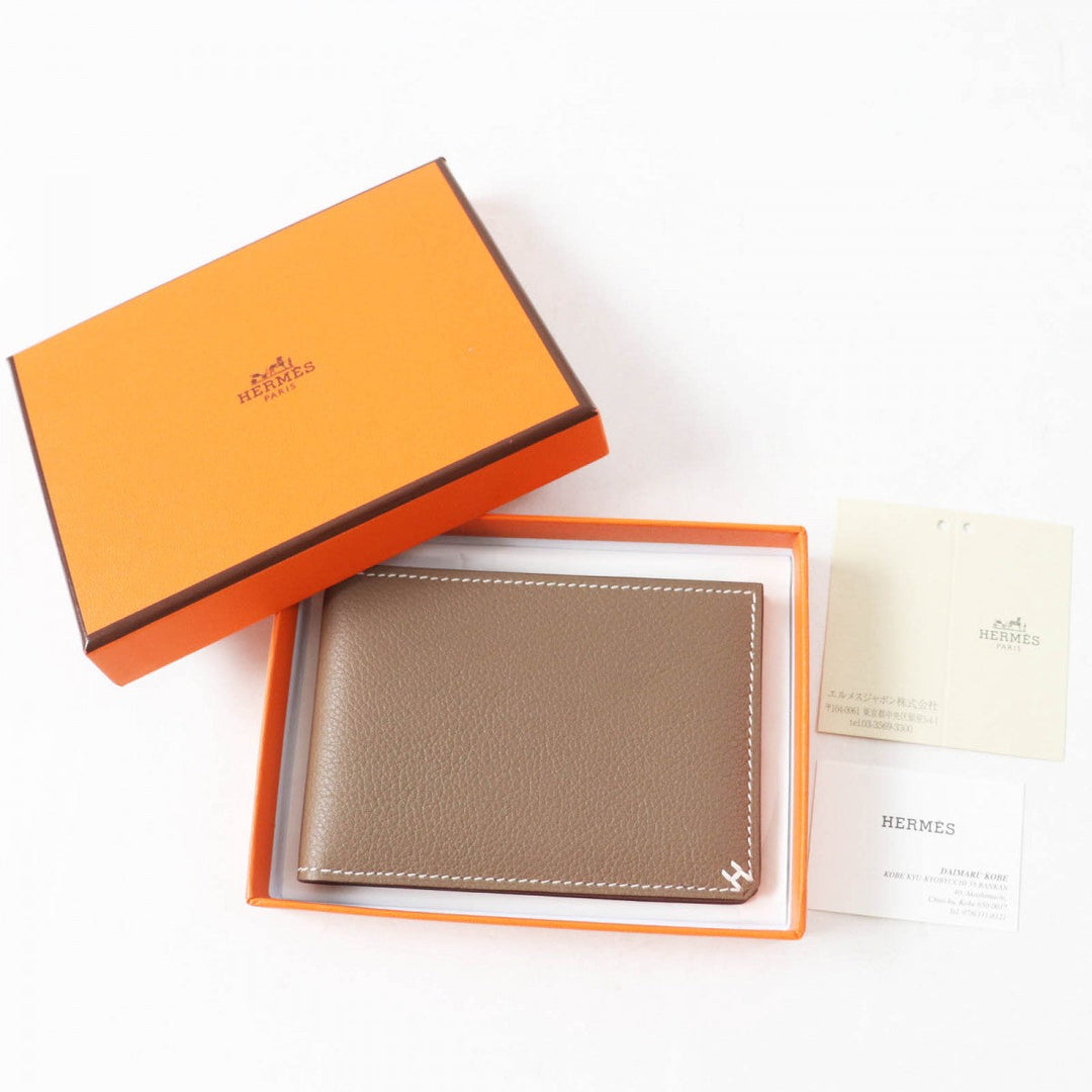 HERMES Card Case Evercolor Etope