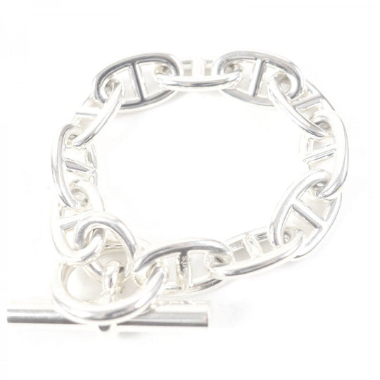HERMES bracelet Main�FAG925 Silver mens Used Authentic
