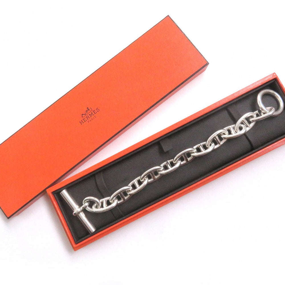 HERMES bracelet Main�FAG925 Silver mens Used Authentic