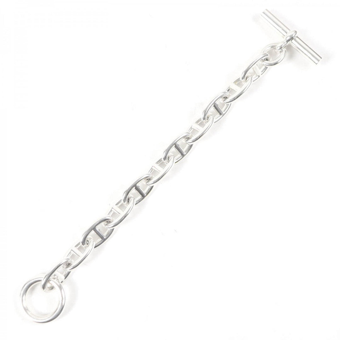 HERMES bracelet Main�FAG925 Silver mens Used Authentic
