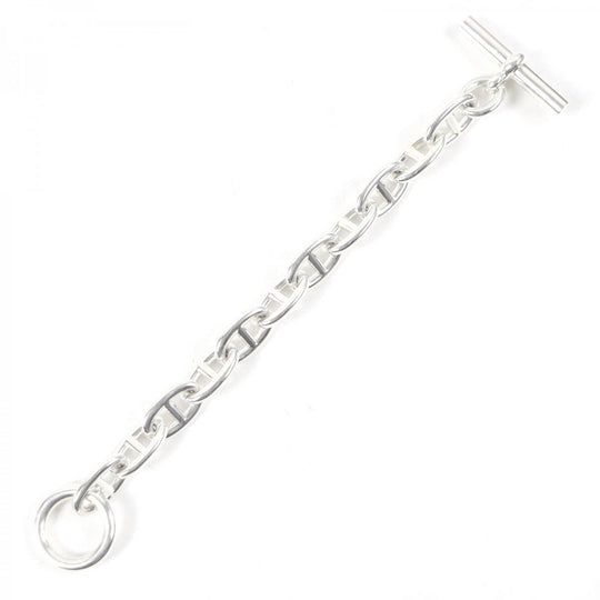 HERMES bracelet Main�FAG925 Silver mens Used Authentic