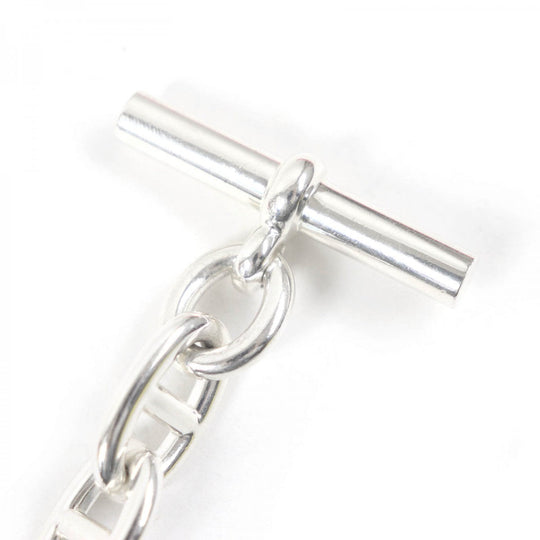 HERMES bracelet Main�FAG925 Silver mens Used Authentic
