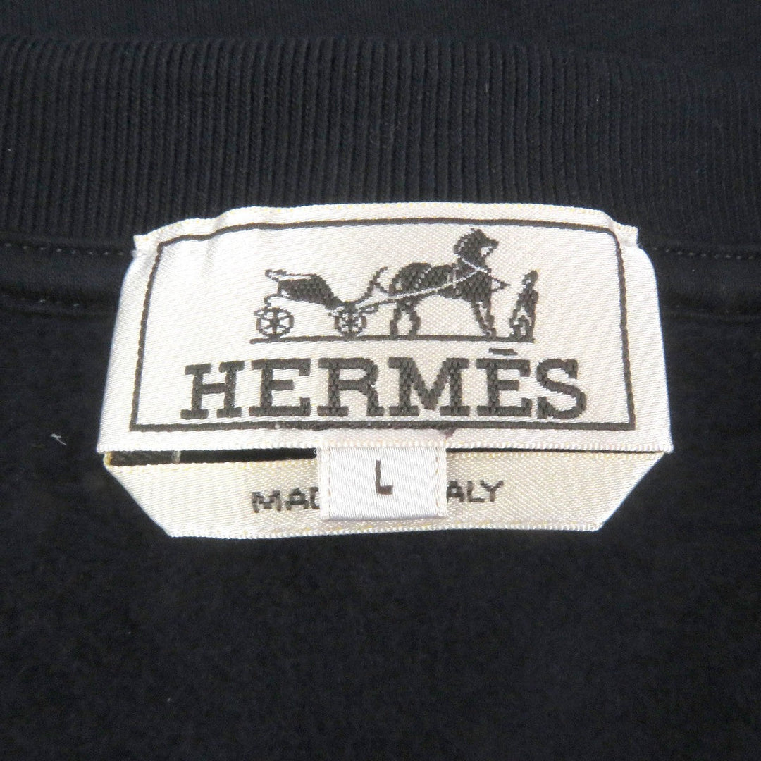 HERMES sweat H467810HA01SM Main: 100% cotton, part: 90% cotton, part: 10% polyurethane, part: 80% nylon, part: 20% polyurethane Marin Metally O'Calle mens Used Authentic