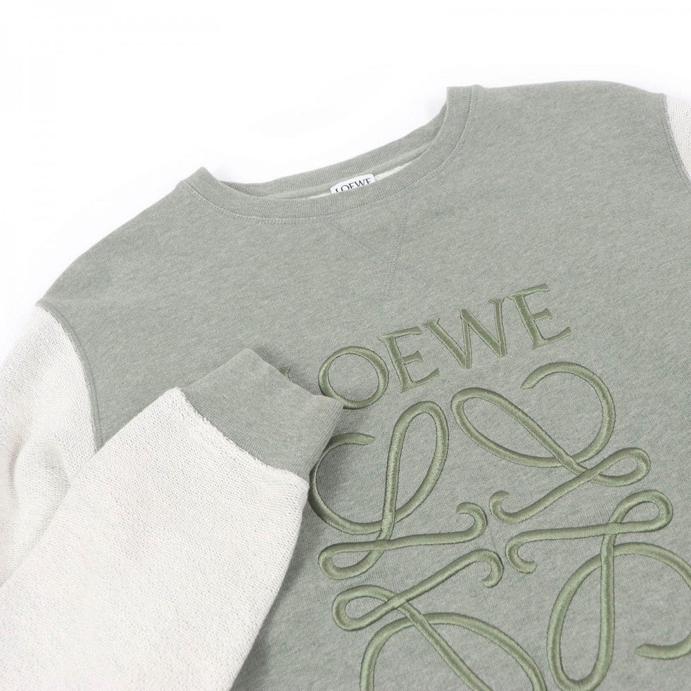 LOEWE sweat S359341XA8 Main: 100% cotton, Part: 100% rayon khaki mens S Used Authentic