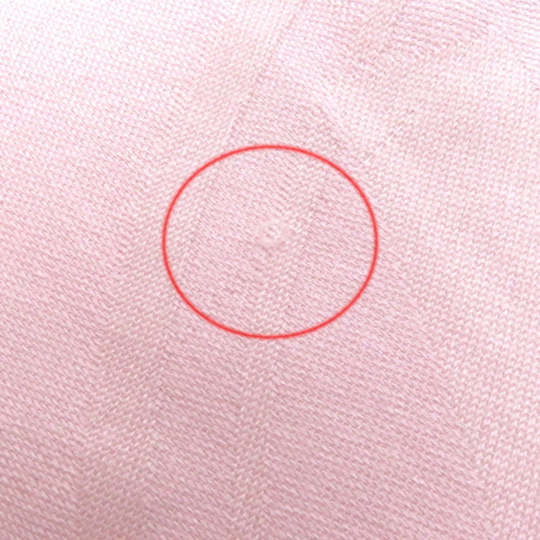 HERMES Stall Main: 84% cashmere, Main: 15% silk pink New Libris Women Used Authentic
