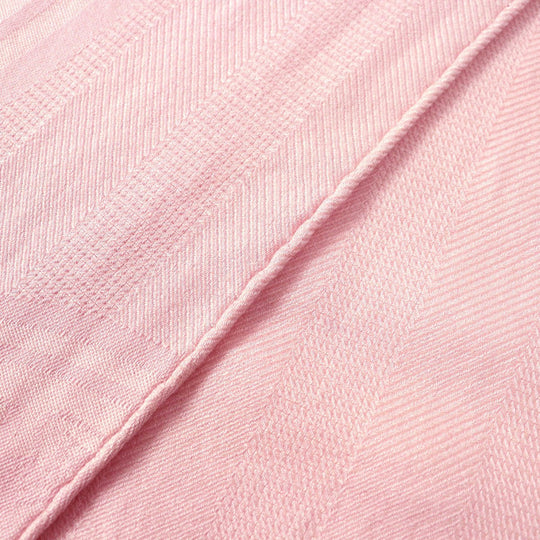 HERMES Stall Main: 84% cashmere, Main: 15% silk pink New Libris Women Used Authentic