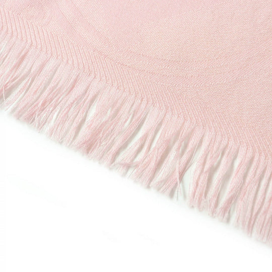 HERMES Stall Main: 84% cashmere, Main: 15% silk pink New Libris Women Used Authentic