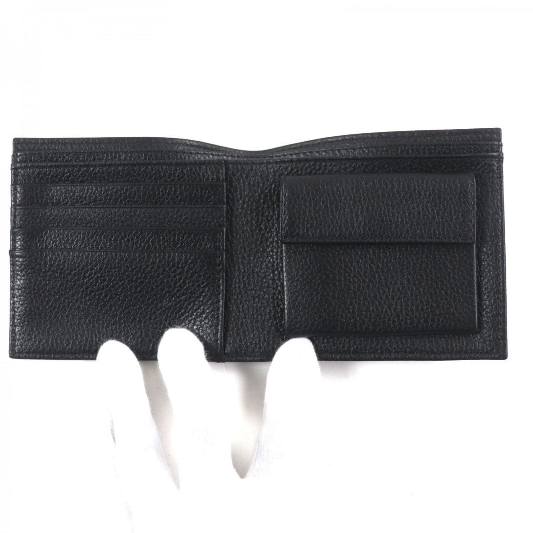 A.P.C. Bifold Wallet PXBLH-H63340 Leather black NEW PORTEFEUILLE LONDON mens Used Authentic