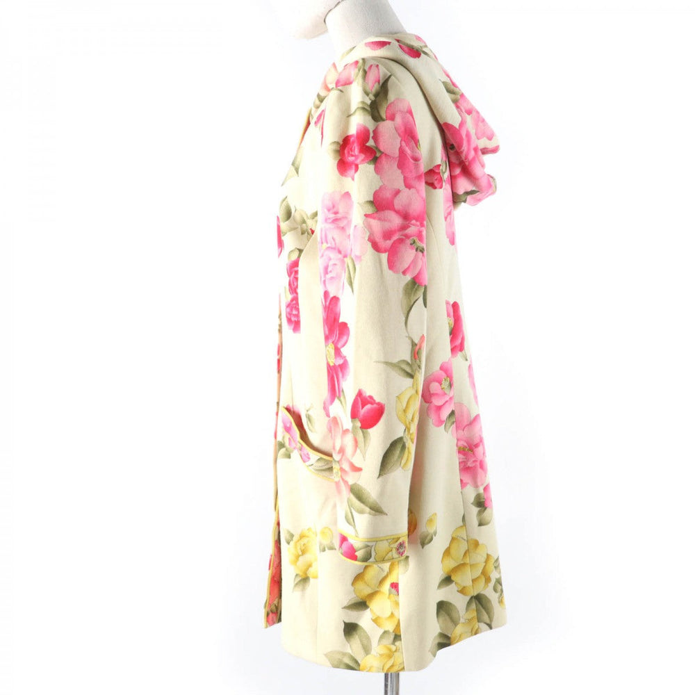 LEONARD FASHION Jacket Main: 100% wool, Lining: 50% cupra, Lining: 50% polyester Ivory Women Used Authentic