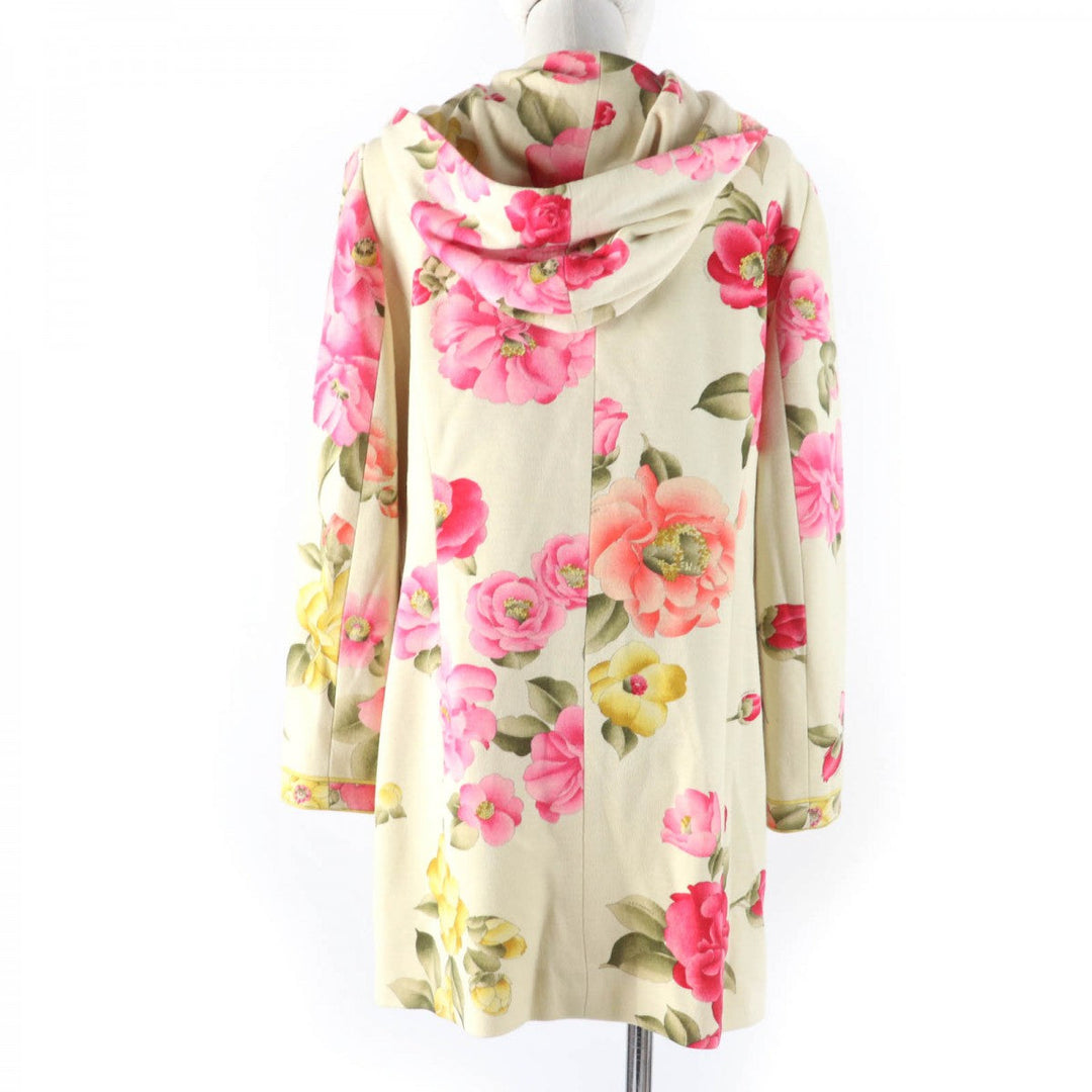 LEONARD FASHION Jacket Main: 100% wool, Lining: 50% cupra, Lining: 50% polyester Ivory Women Used Authentic