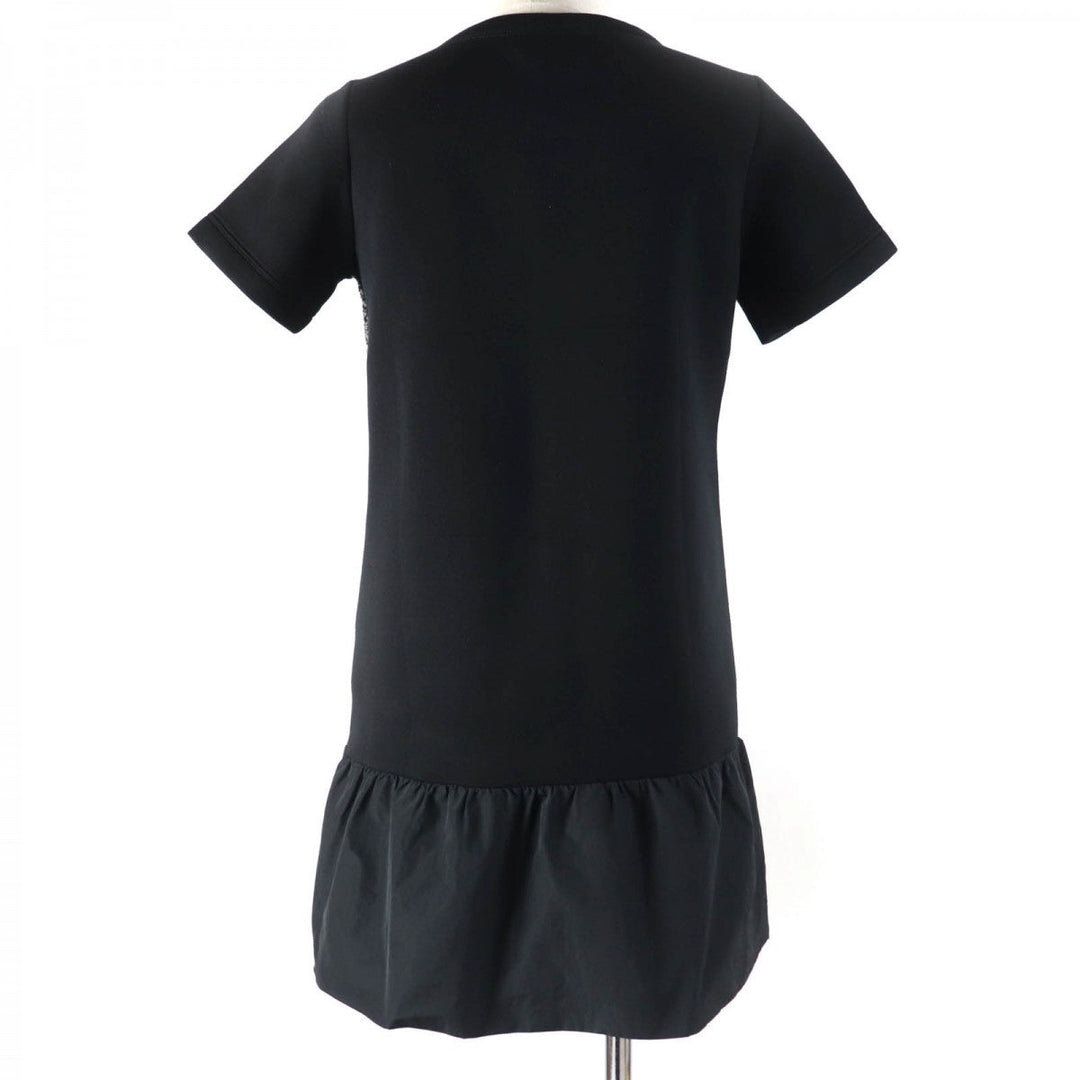 MONCLER Tunic Main: 100% rayon, Outer: 64% wool, Outer: 36% nylon, Part: 100% polyester black ABITO Women XS Used Authentic