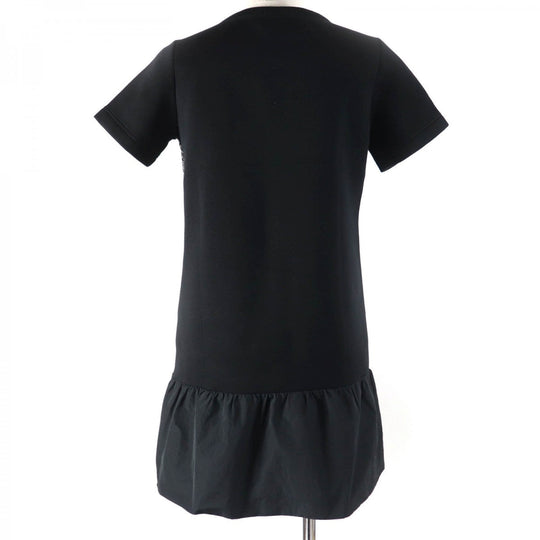 MONCLER Tunic Main: 100% rayon, Outer: 64% wool, Outer: 36% nylon, Part: 100% polyester black ABITO Women XS Used Authentic