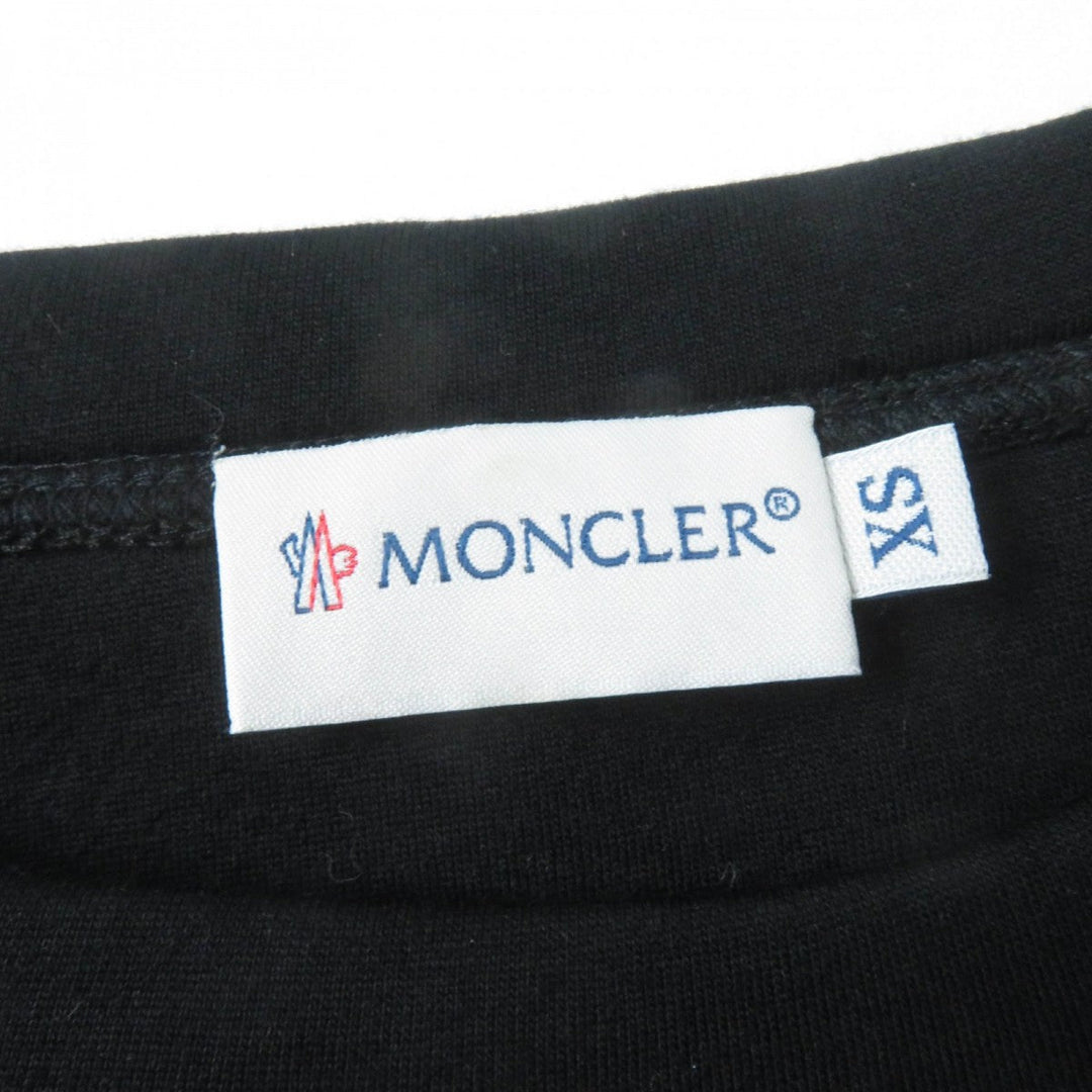MONCLER Tunic Main: 100% rayon, Outer: 64% wool, Outer: 36% nylon, Part: 100% polyester black ABITO Women XS Used Authentic