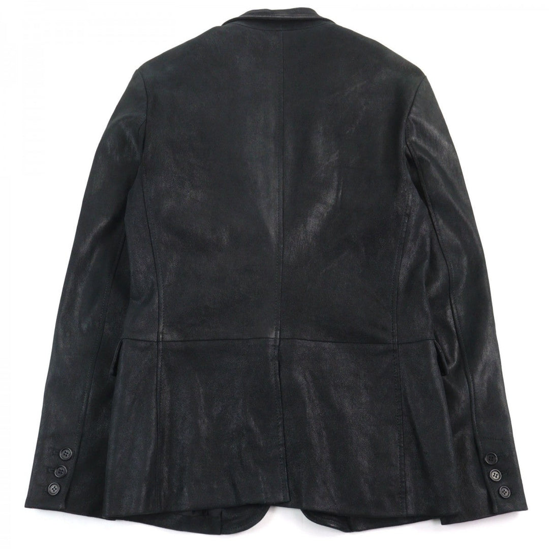 EMPORIO ARMANI tailored jacket H1G02P Lamb leather black 46
