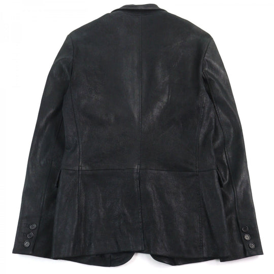 EMPORIO ARMANI tailored jacket H1G02P Lamb leather black 46