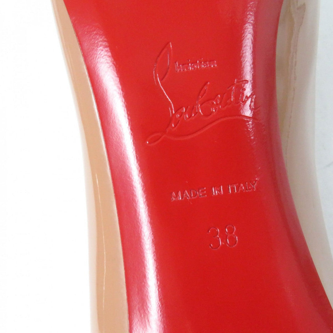 Christian Louboutin pumps Patent leather nude SIMPLE PUMP85 38