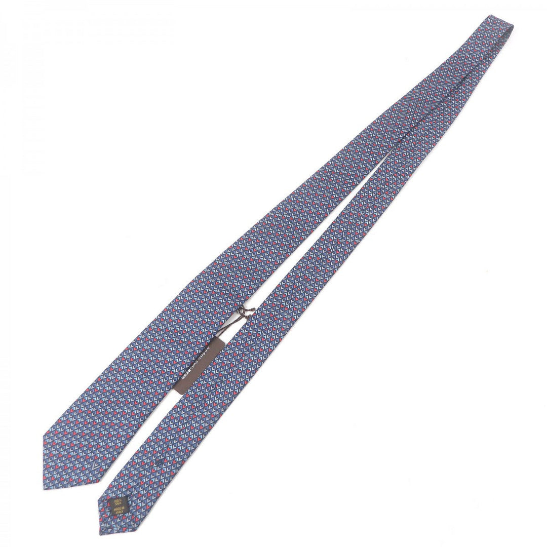 LOUIS VUITTON tie M70351 Main: 100% silk Navy mens Used Authentic
