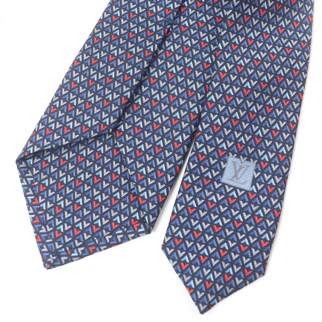 LOUIS VUITTON tie M70351 Main: 100% silk Navy mens Used Authentic