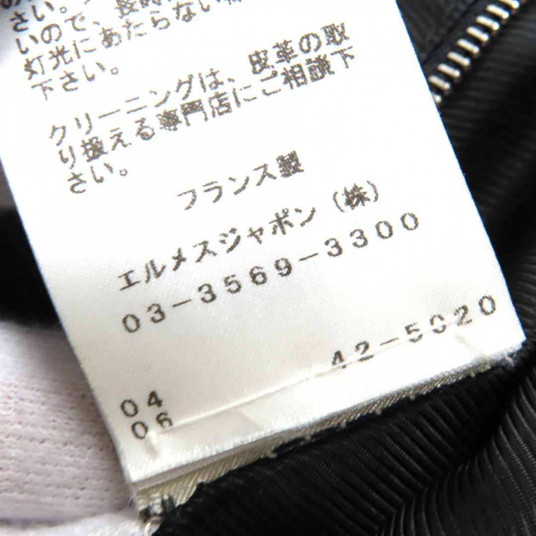 HERMES Down jacket Main: Sheepskin, Filling: 95% Down, Filling: 5% Feather, Part: 96% Wool, Part: 4% Polyurethane Dark navy mens 54 Used Authentic