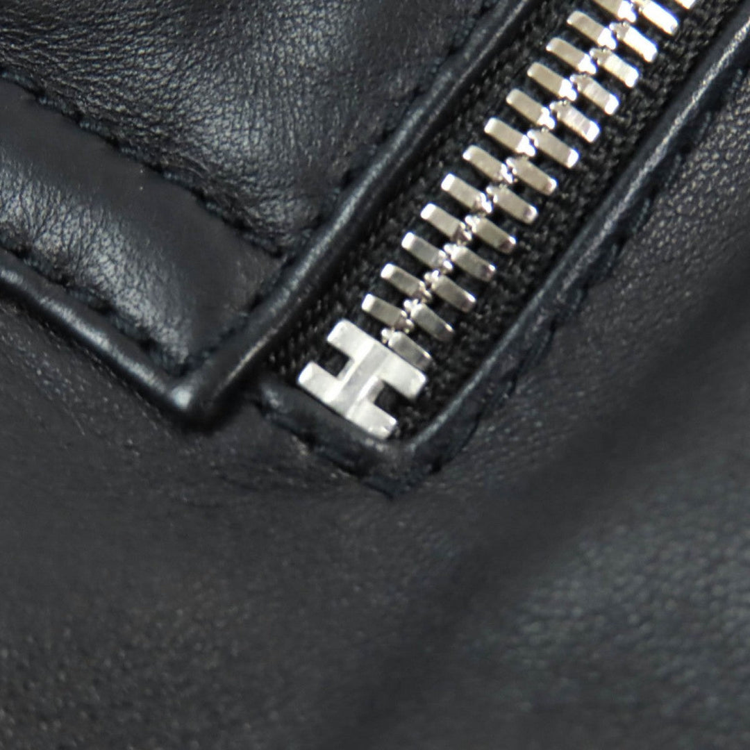 HERMES Down jacket Main: Sheepskin, Filling: 95% Down, Filling: 5% Feather, Part: 96% Wool, Part: 4% Polyurethane Dark navy mens 54 Used Authentic