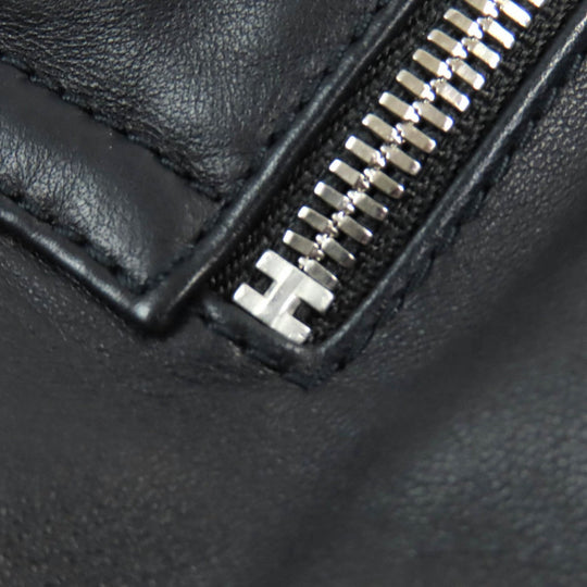 HERMES Down jacket Main: Sheepskin, Filling: 95% Down, Filling: 5% Feather, Part: 96% Wool, Part: 4% Polyurethane Dark navy mens 54 Used Authentic