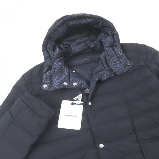 MONCLER down coat Outer: 85% nylon, Outer: 15% polyurethane, Lining: 100% nylon, Part: 100% wool, Filling: 90% down Navy INTER X MONCLER PARKA mens 3 Used Authentic