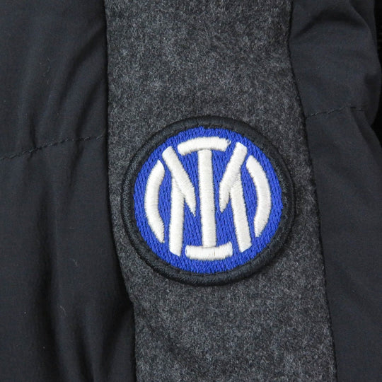 MONCLER down coat Outer: 85% nylon, Outer: 15% polyurethane, Lining: 100% nylon, Part: 100% wool, Filling: 90% down Navy INTER X MONCLER PARKA mens 3 Used Authentic