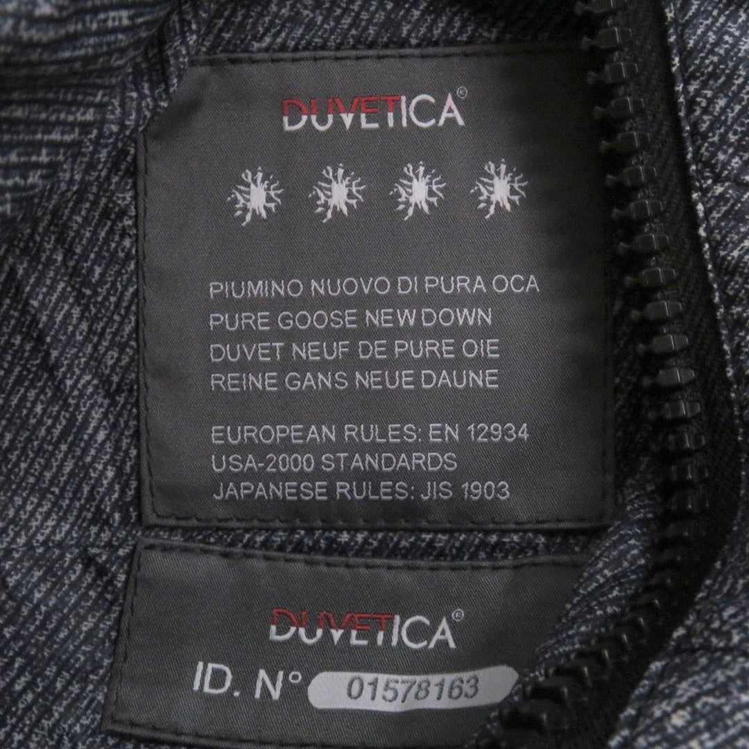 DUVETICA Down vest Outer: 100% polyamide (nylon), Lining: 65% polyamide (nylon), Lining: 35% polyurethane, Filling: 90% down, Filling: 10% feather Navy mens 48 Used Authentic