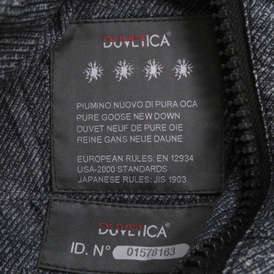 DUVETICA Down vest Outer: 100% polyamide (nylon), Lining: 65% polyamide (nylon), Lining: 35% polyurethane, Filling: 90% down, Filling: 10% feather Navy mens 48 Used Authentic