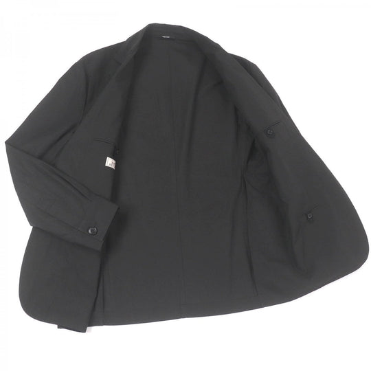HERMES setup Main: 100% cotton charcoal mens 50 Used Authentic