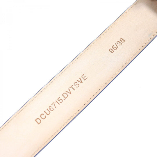 VERSACE belt DCU6715 DVTSVE leather Blue white gold