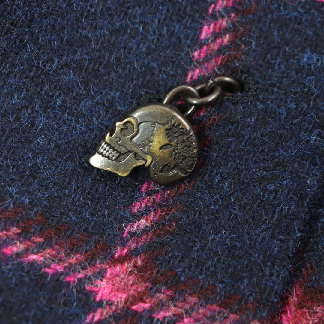 Gabriele Pasini tailored jacket 2739 22546 Outer: 100% virgin wool, Lining: 100% rayon Navy pink mens 44 Used Authentic