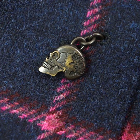 Gabriele Pasini tailored jacket 2739 22546 Outer: 100% virgin wool, Lining: 100% rayon Navy pink mens 44 Used Authentic