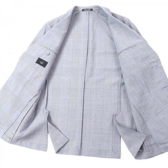 Dunhill tailored jacket Outer: 100% wool, Sleeve lining: 100% cupra, Lining: 100% cotton blue WESTMINSTER mens 46 Used Authentic