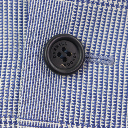 Dunhill tailored jacket Outer: 100% wool, Sleeve lining: 100% cupra, Lining: 100% cotton blue WESTMINSTER mens 46 Used Authentic