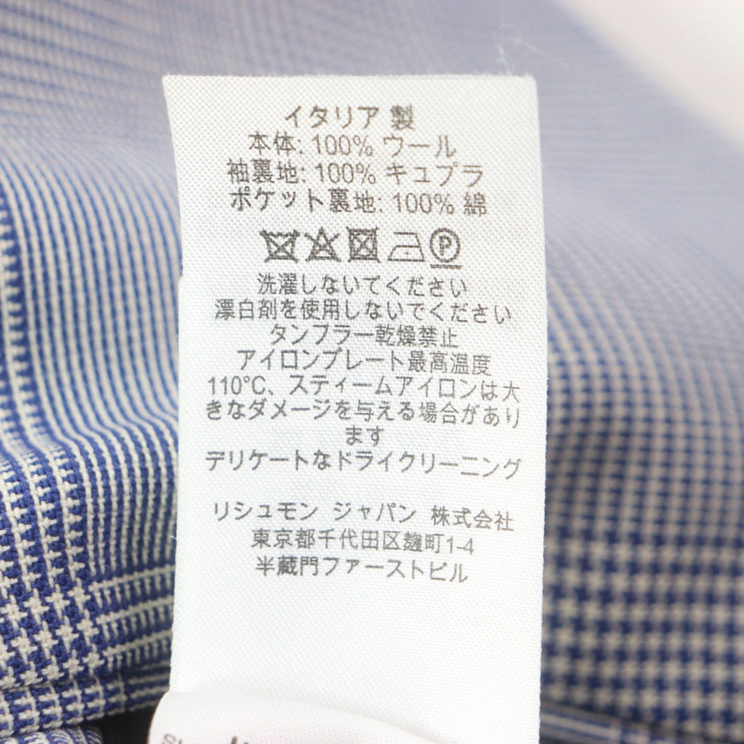 Dunhill tailored jacket Outer: 100% wool, Sleeve lining: 100% cupra, Lining: 100% cotton blue WESTMINSTER mens 46 Used Authentic