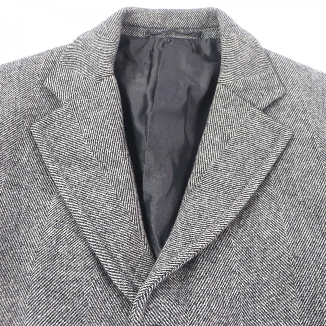 JIL SANDER Chester coat Outer: 100% virgin wool, Lining: 100% cupra gray mens 46 Used Authentic