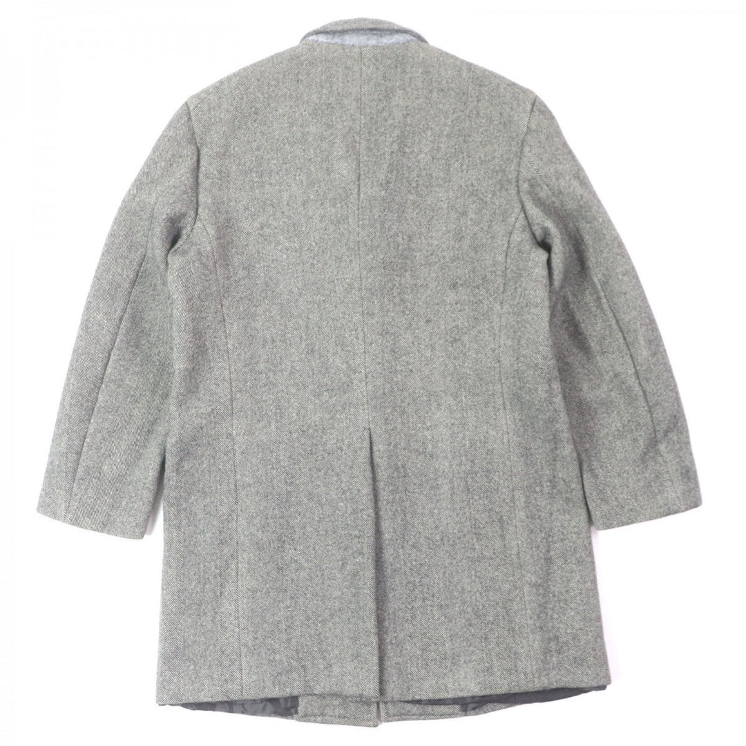 JIL SANDER Chester coat Outer: 100% virgin wool, Lining: 100% cupra gray mens 46 Used Authentic