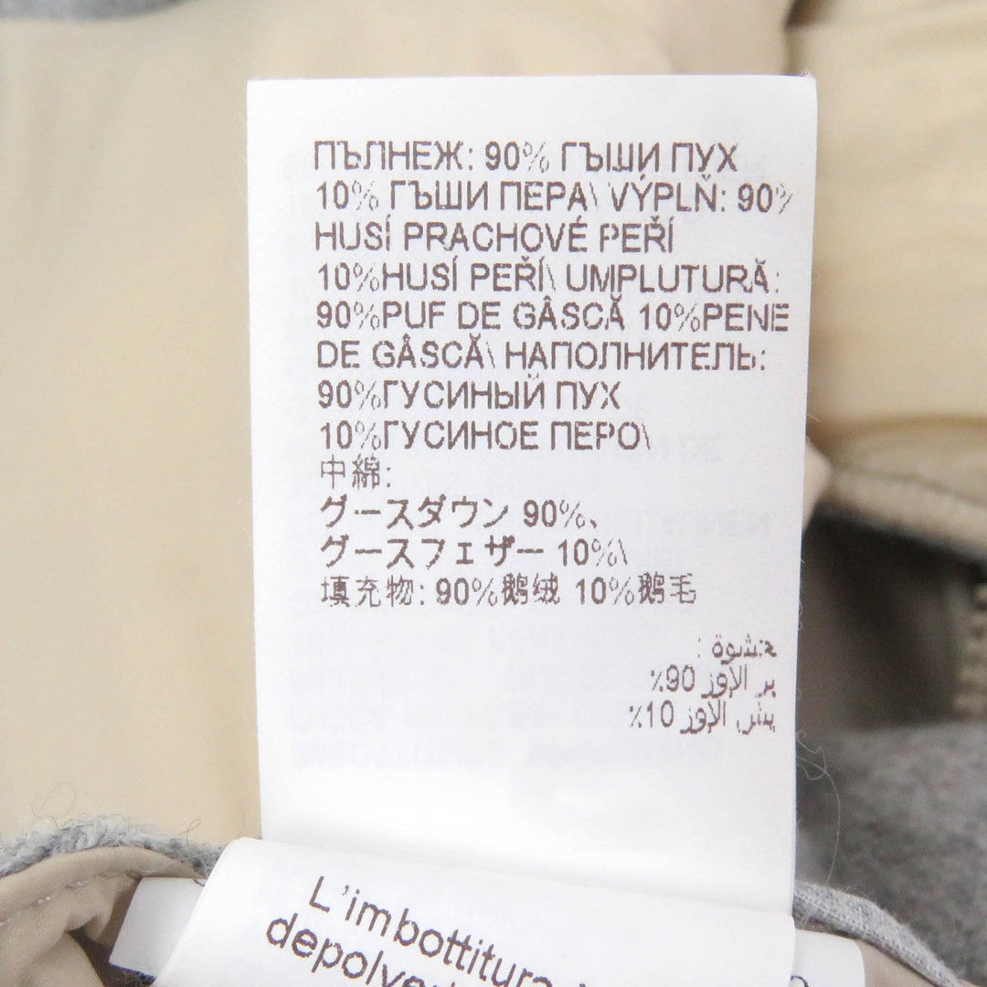 Brunello Cucinelli Down vest cashmere, nylon gray mens 44 Used Authentic