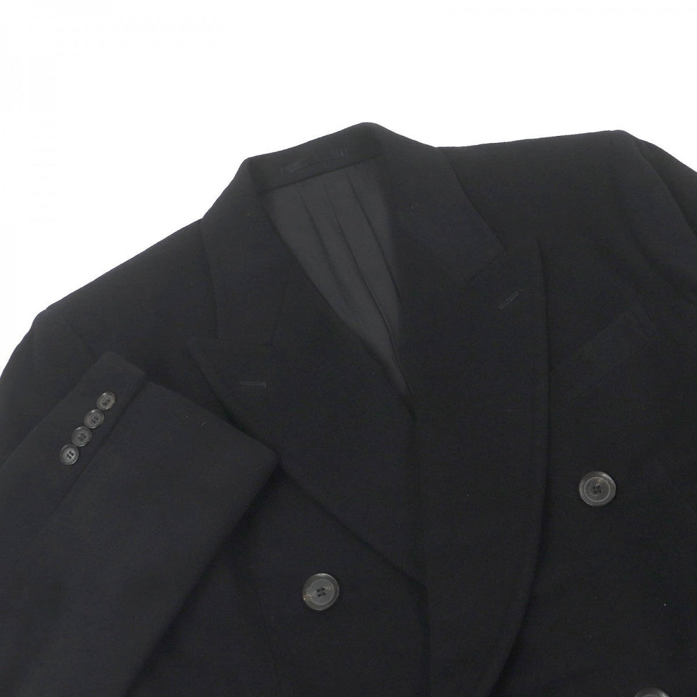 Christian Dior Double chester coat Outer: 100% cashmere, Lining: 100% cupra black mens L Used Authentic
